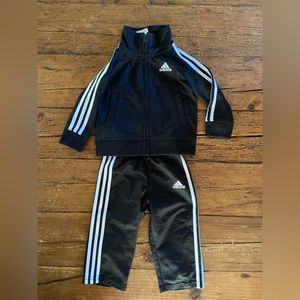 Adidas track suit for toddlers (black, 12 mons)